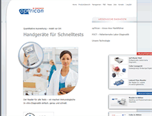 Tablet Screenshot of optricon.de